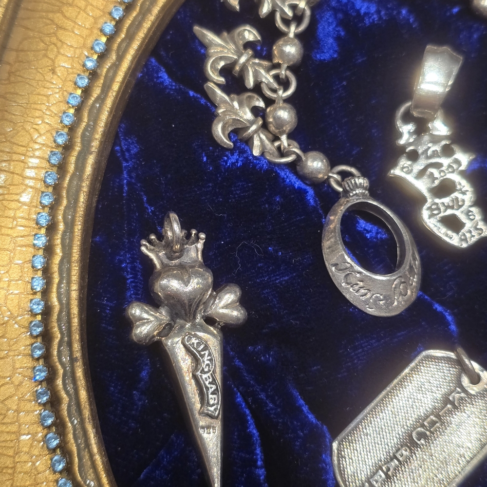 King Baby Studio Silver Fleur-de-Lis Bracelet - Picture 7 of 15